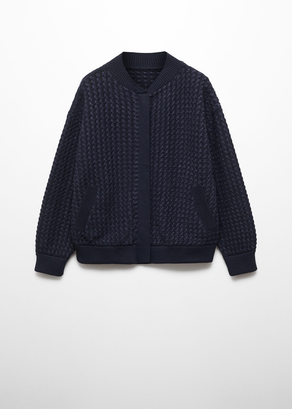 Knitted bomber jacket | MANGO