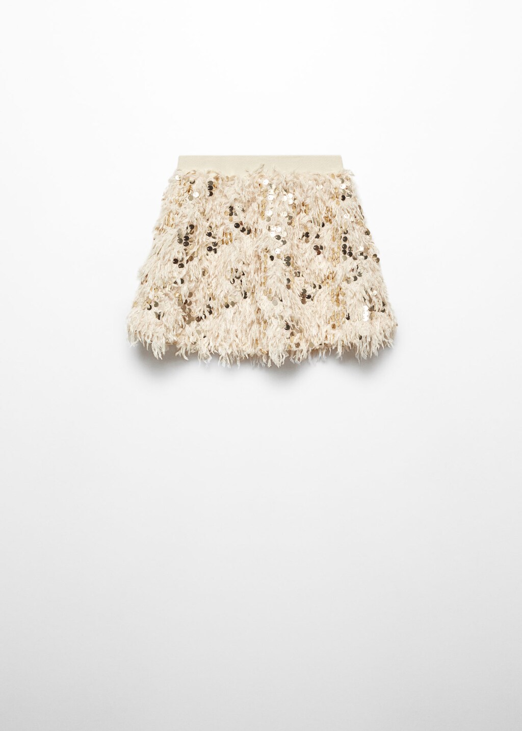 Fringed Sequin Skirt