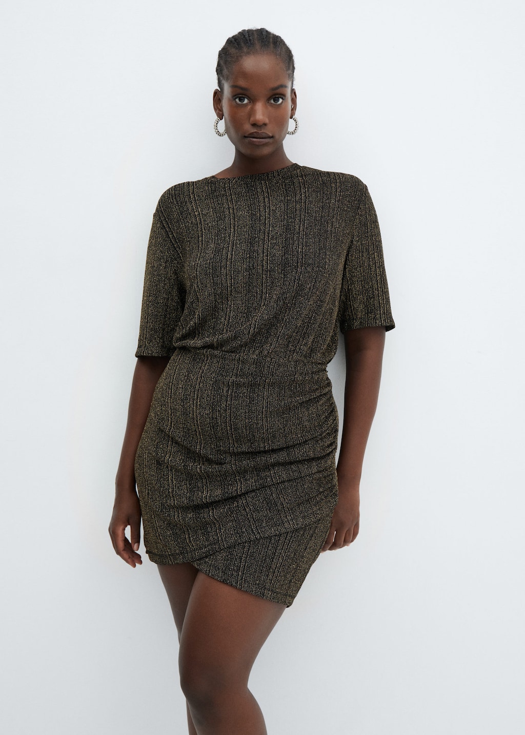 Lurex knitted dress MANGO