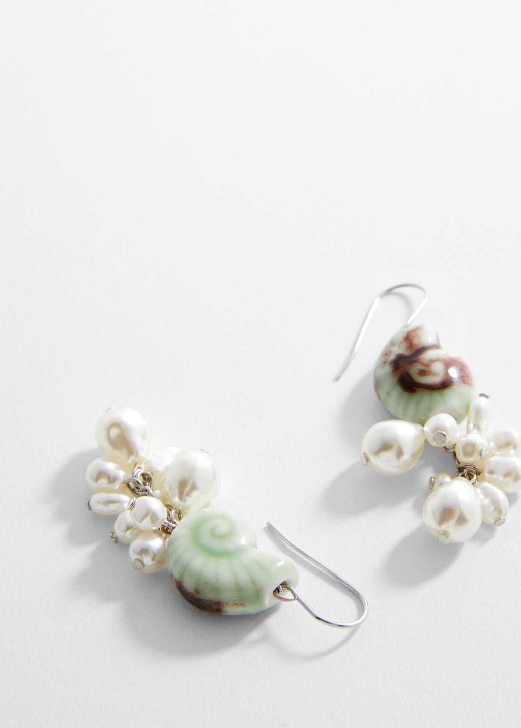 Mango shop shell earrings