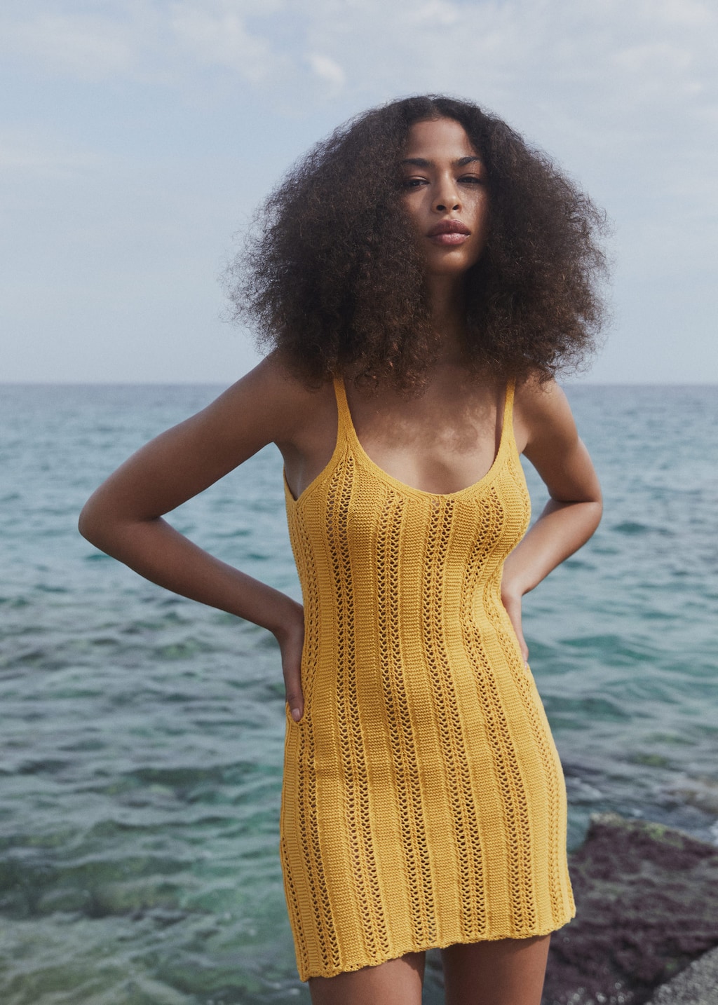 Robe maille mango hot sale