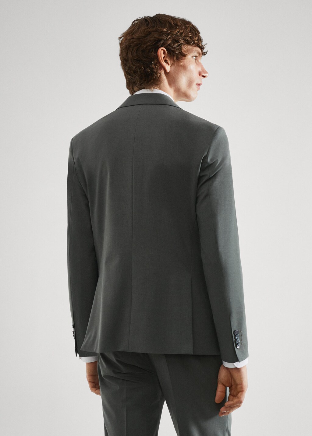 Slim-Fit Wool Suit Jacket