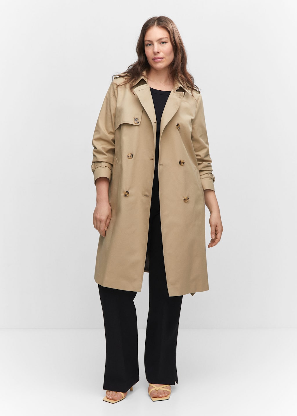 Mango trench cheap coat womens