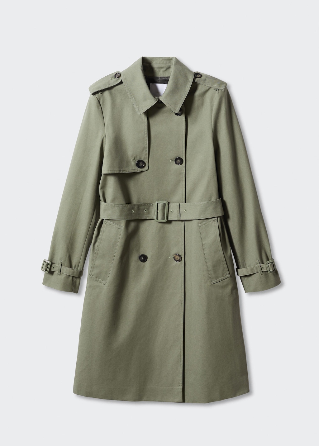 Trench coat shop without belt