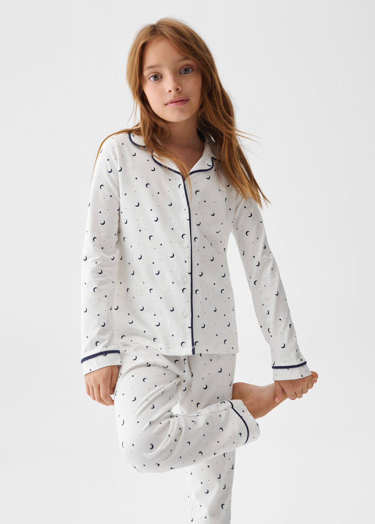 Printed cotton pyjamas