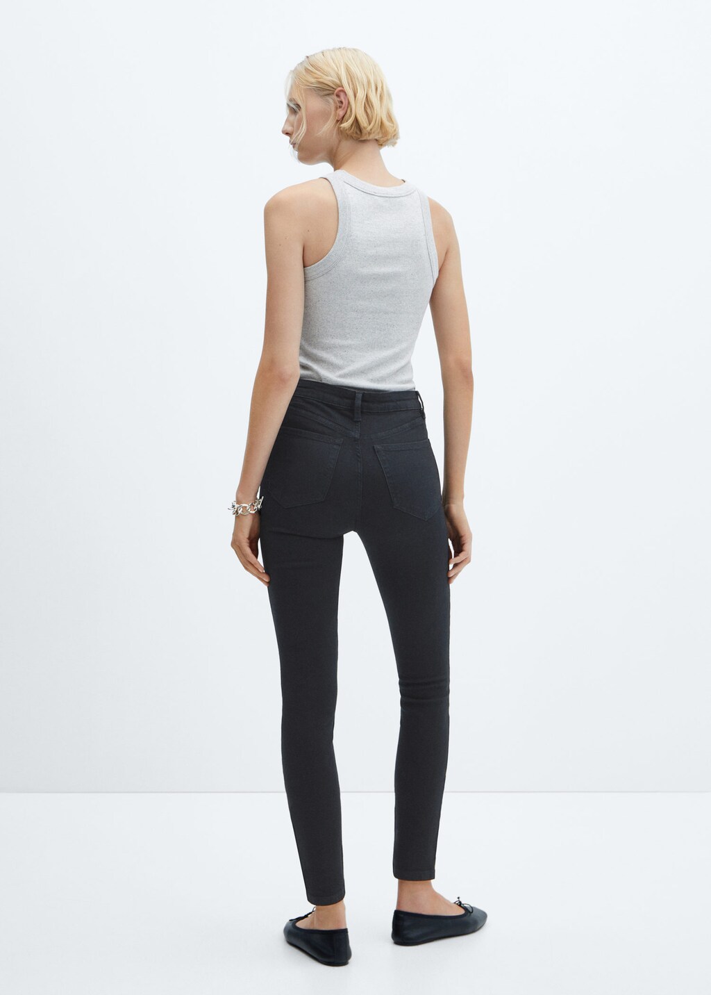 High-rise skinny jeans