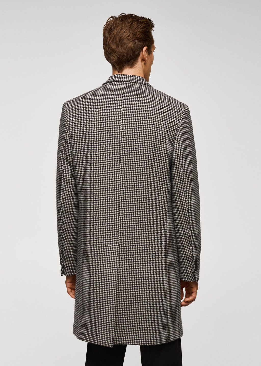 Houndstooth coat mango sale