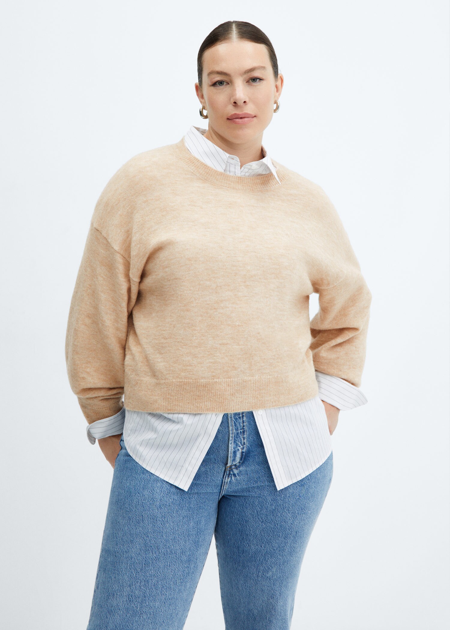 Pull-over maille col rond | MANGO