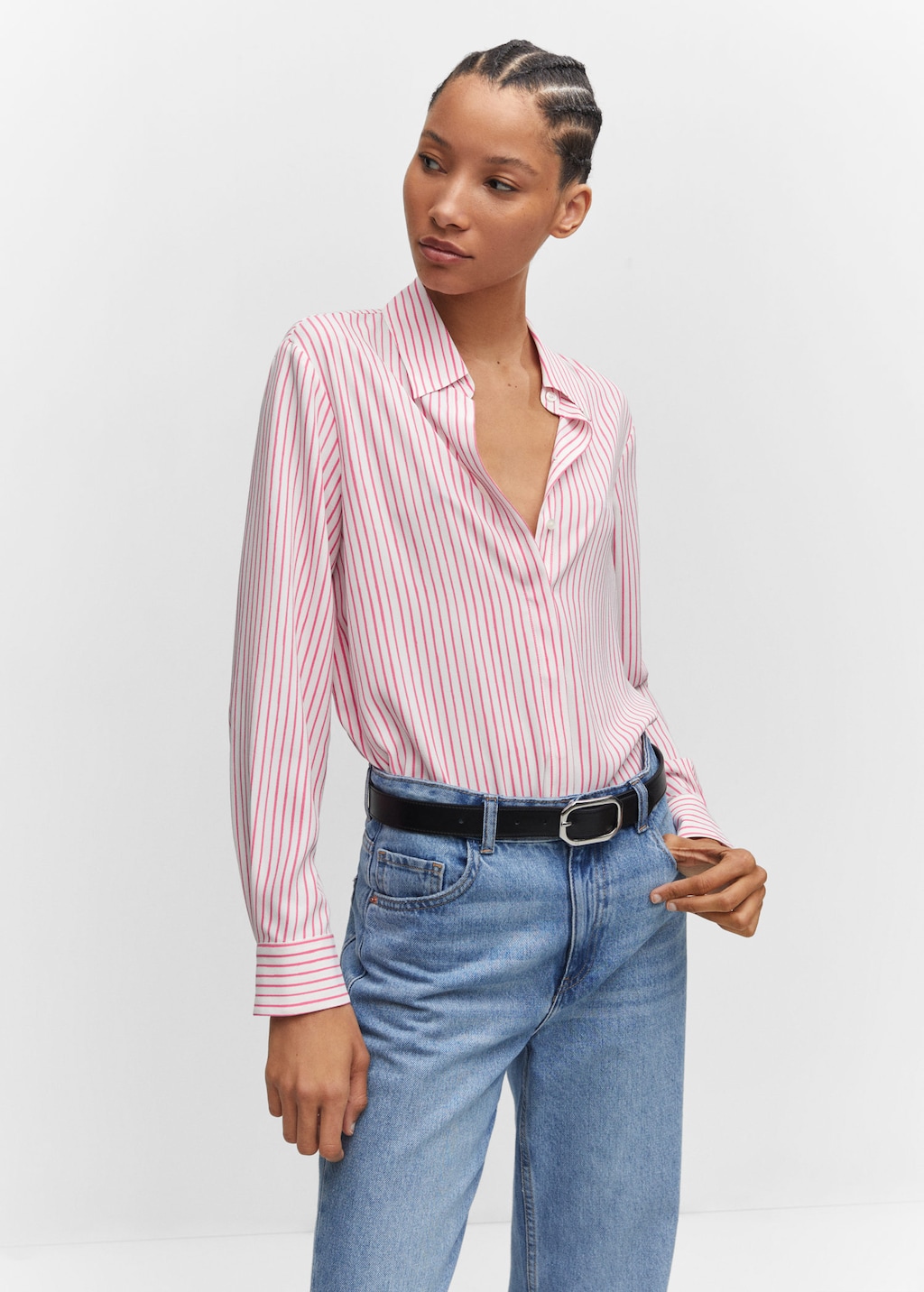 Flowy white cheap shirt