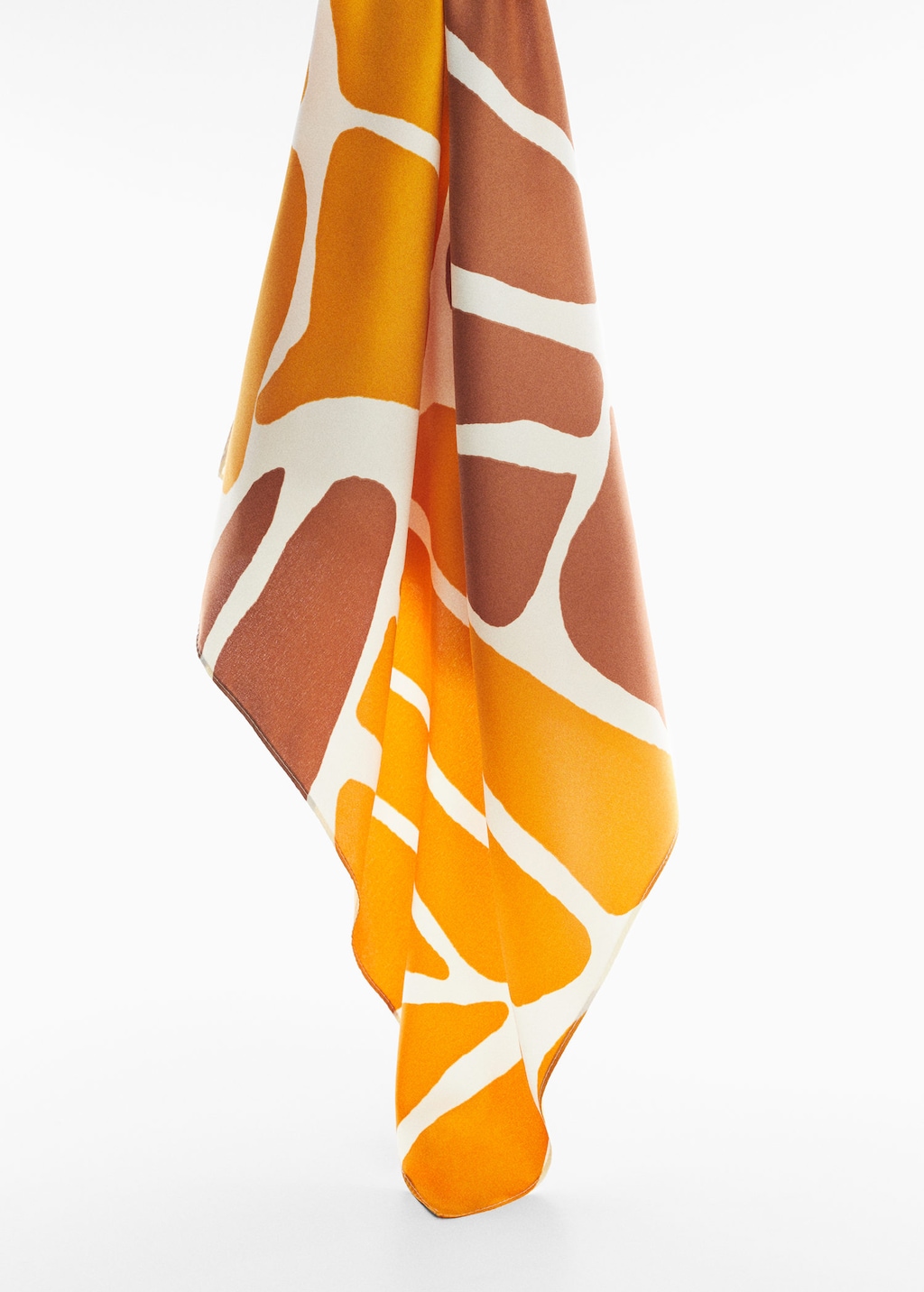 Leaf print scarf