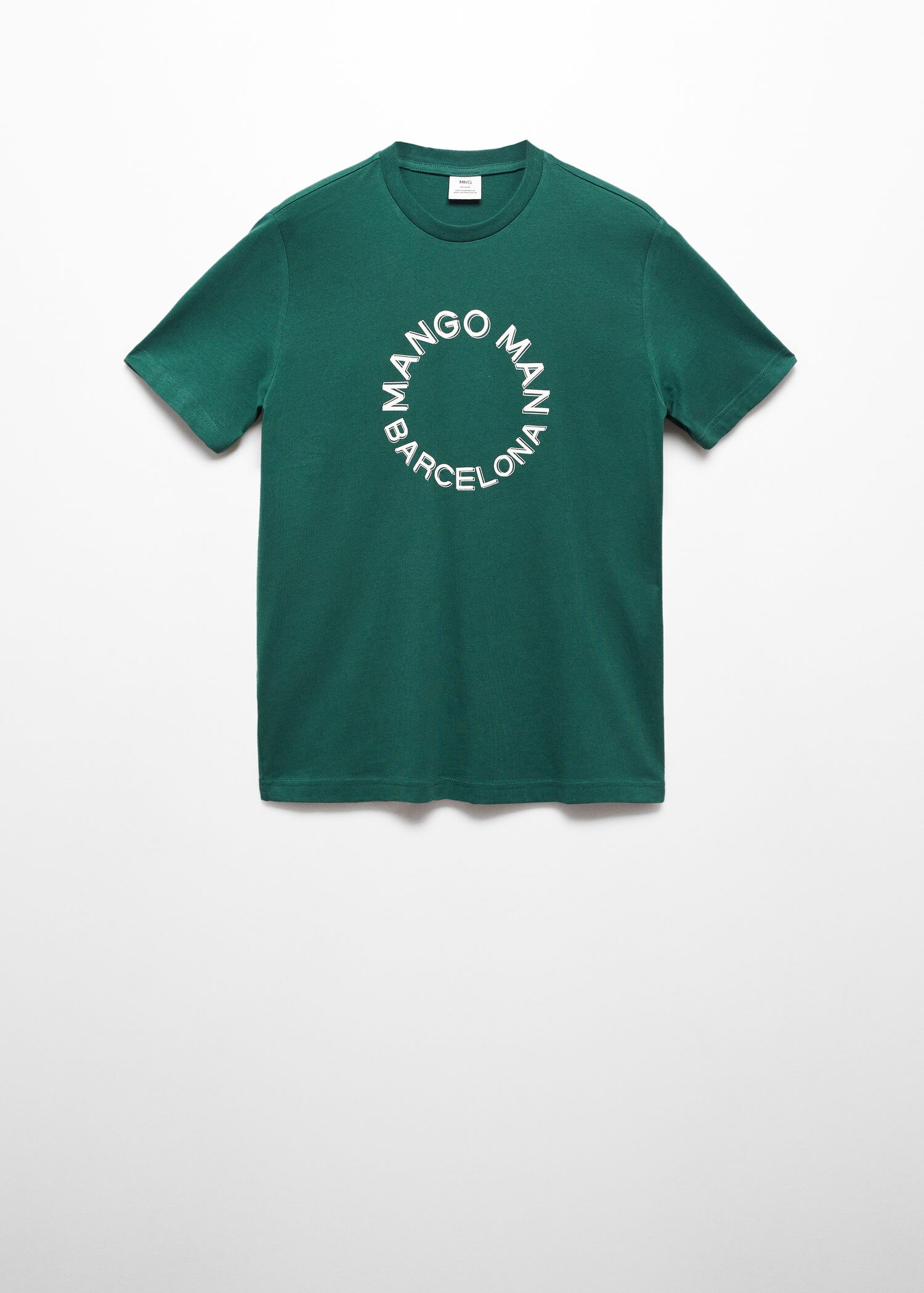 100% cotton t-shirt with logo | MANGO