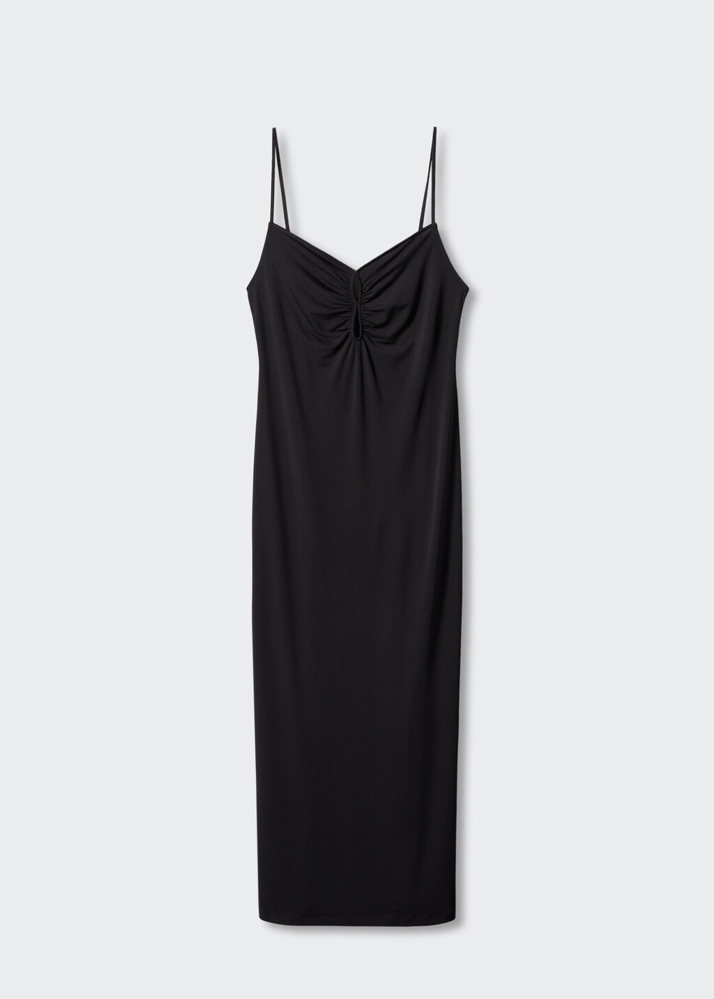 Robe fendue d tails fronc s