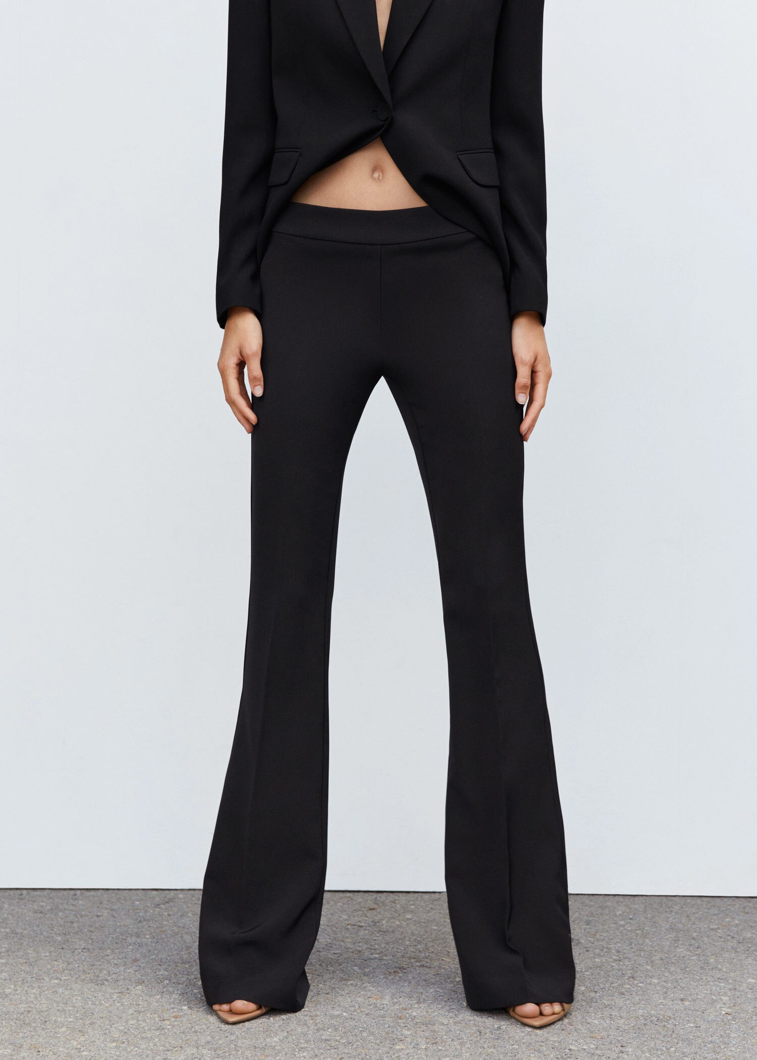 Flared trouser suit