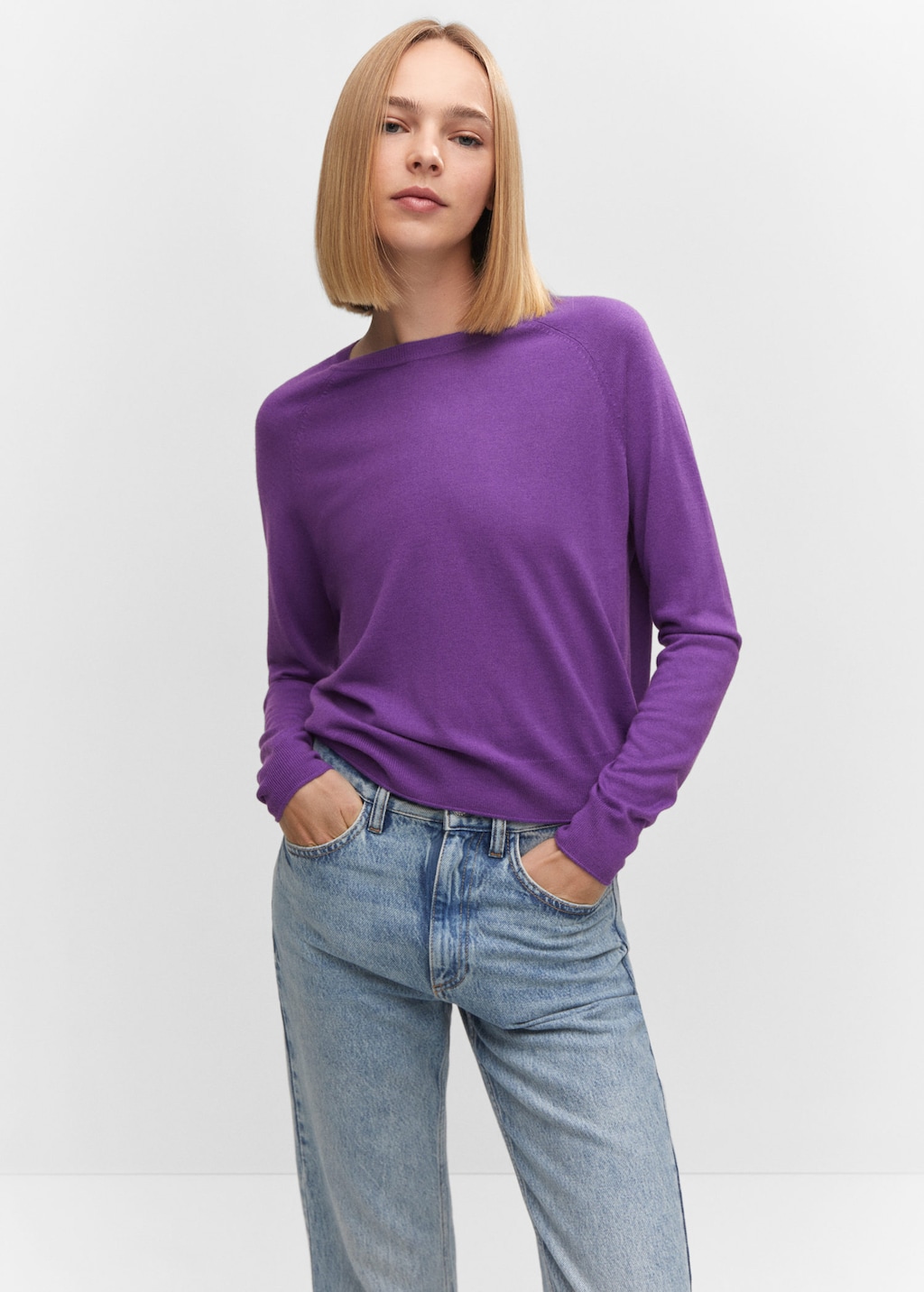 Mango fine knit top sweater