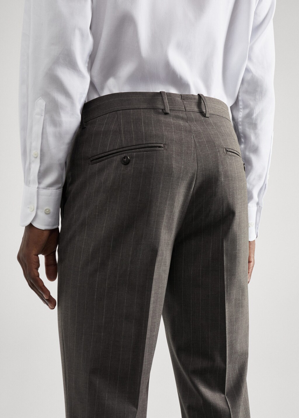 Mens pinstripe deals suit trousers