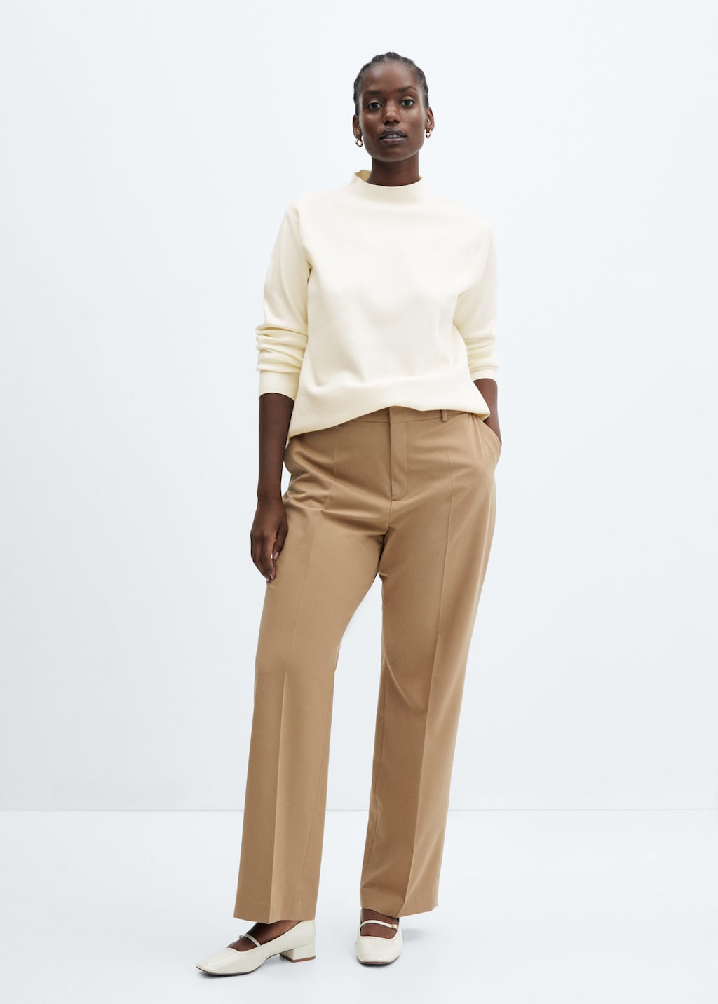 High collar sweater MANGO