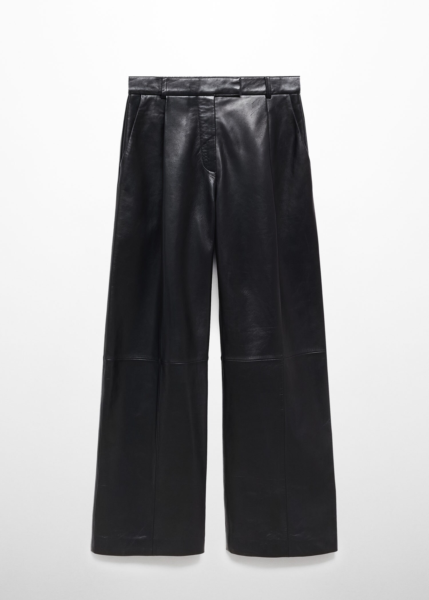 MANGO Straight Leather Pants for Women | Mercari