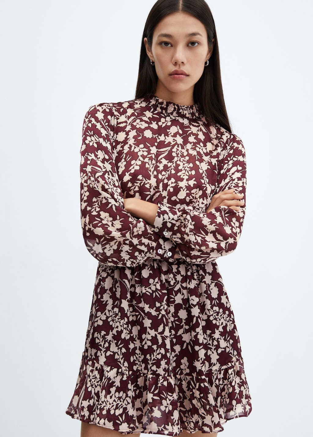 Flowy flower printed dress