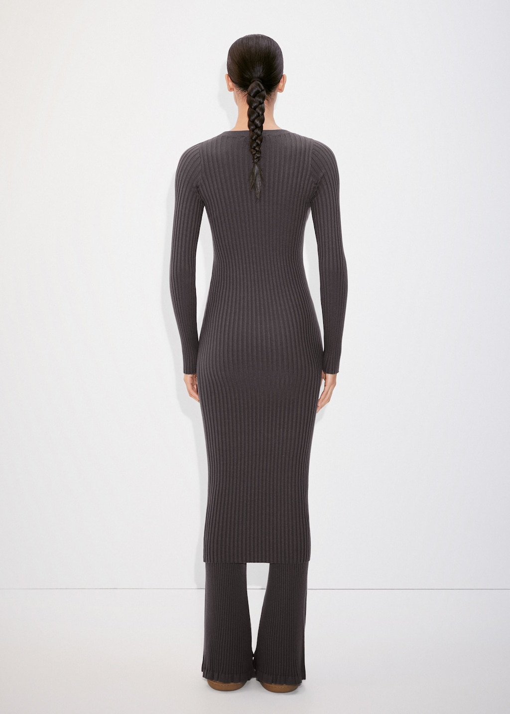 Ribbed long dress MANGO