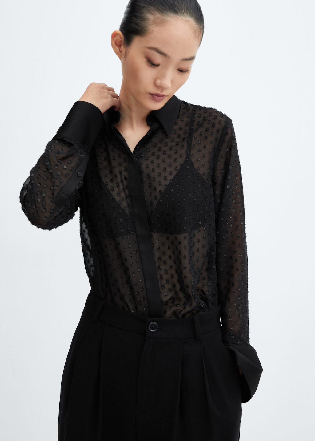 Chemise plumetis sales