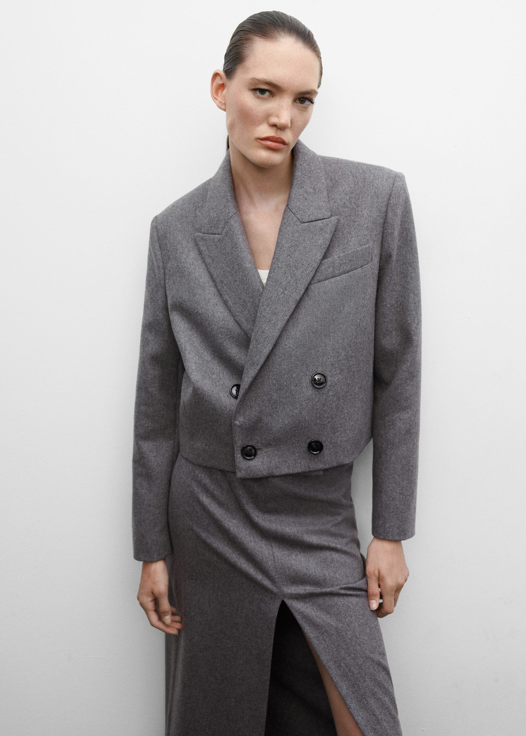 Cropped top formal jacket