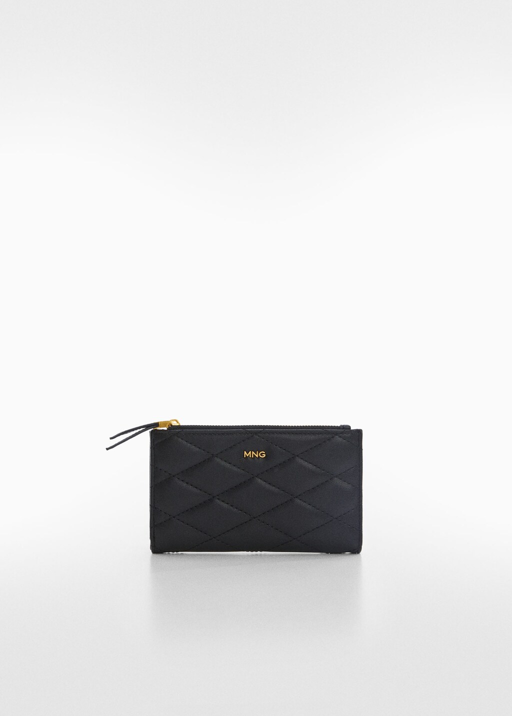 Quilted cardholder with logo | MANGO