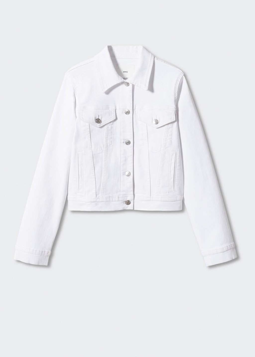 Mango white denim jacket sale