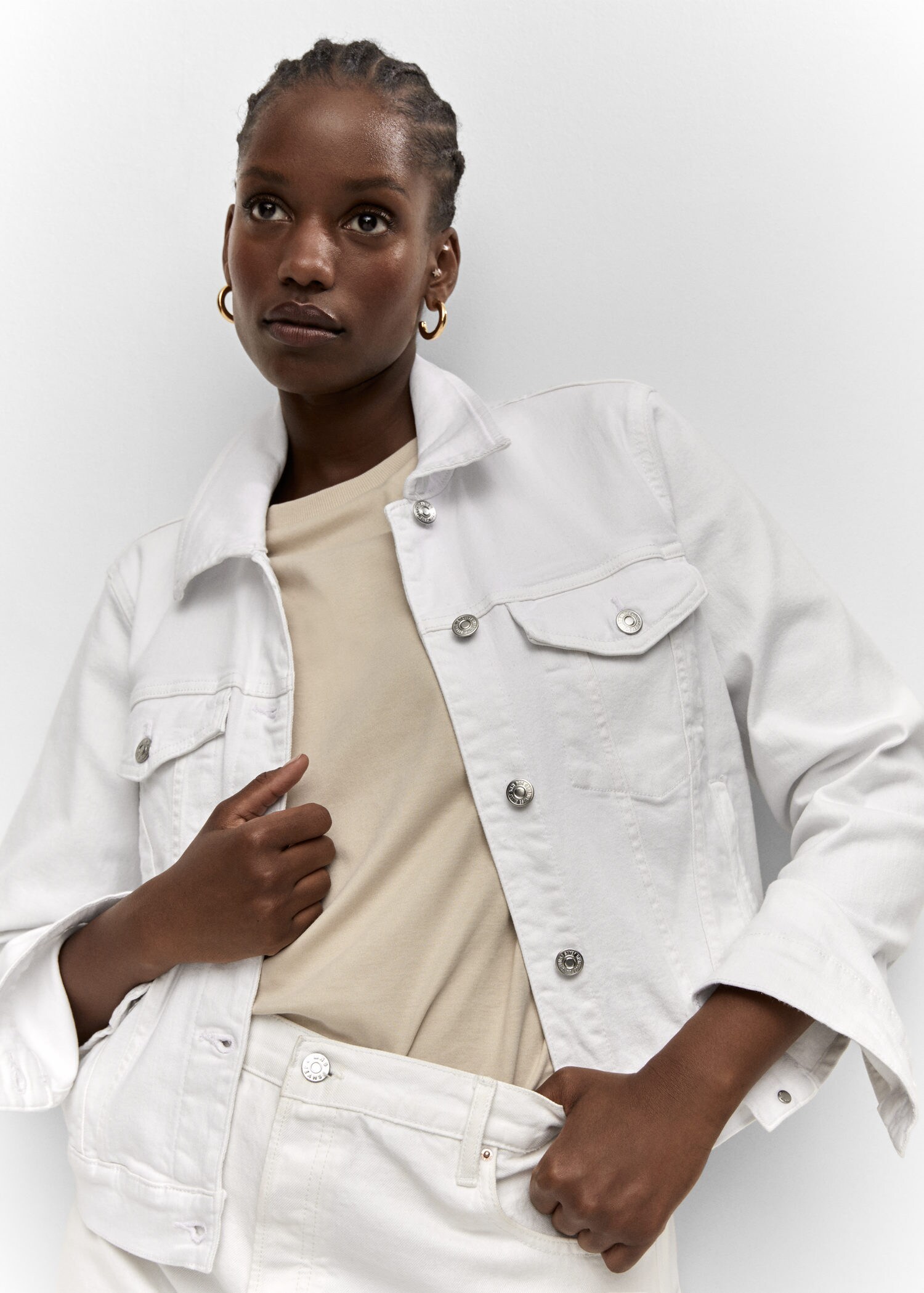 White Wayne oversized organic-cotton blend denim jacket | Agolde | MATCHES  UK