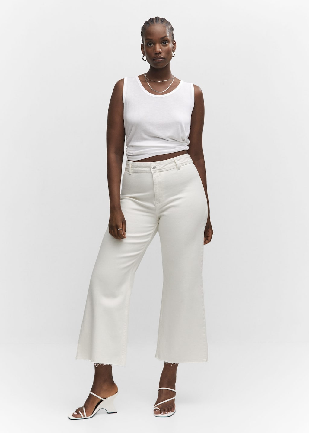 Jeans culotte high waist | MANGO