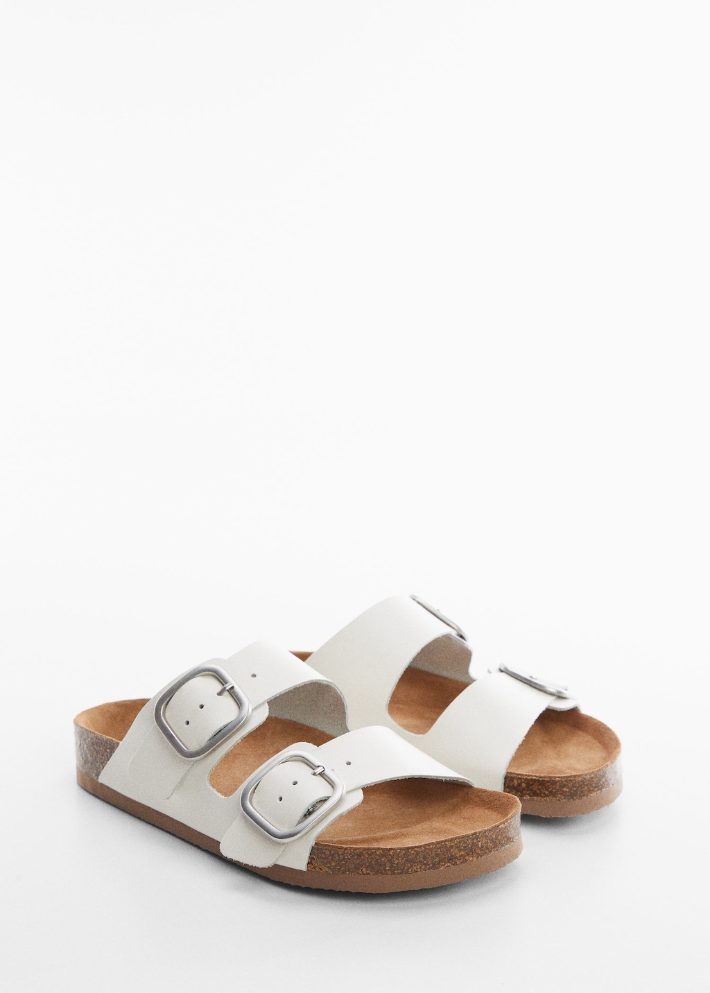 Buckle leather sandals MANGO