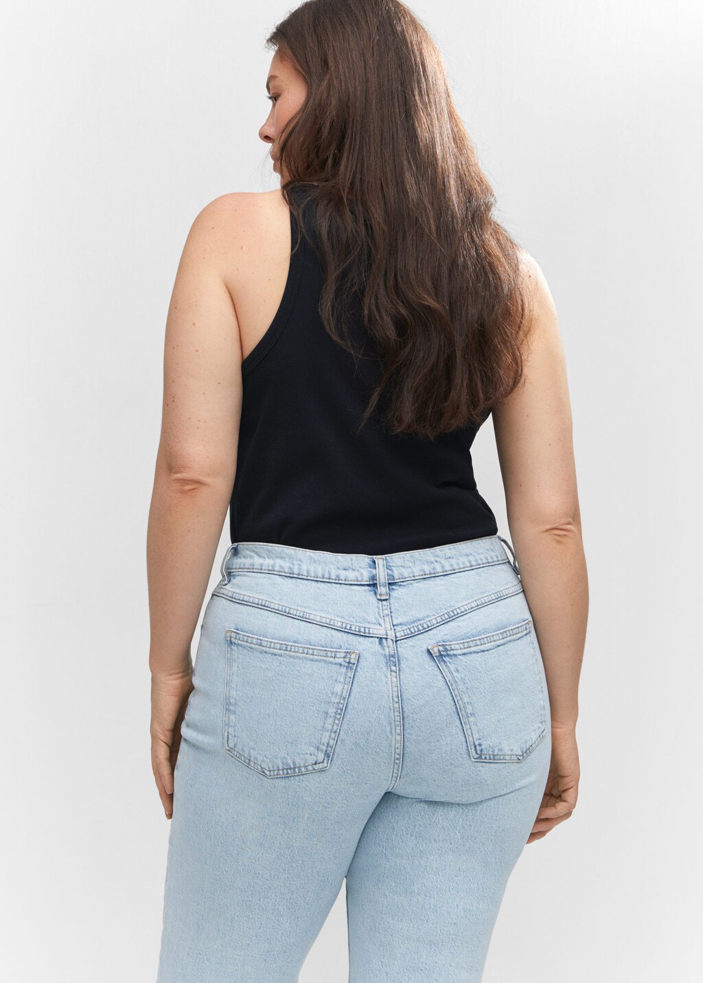 High rise mom jeans plus size sales
