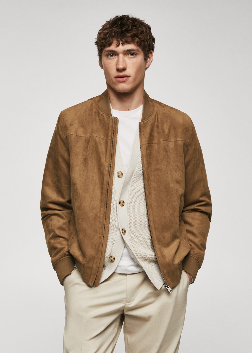 Chamarra mango online hombre