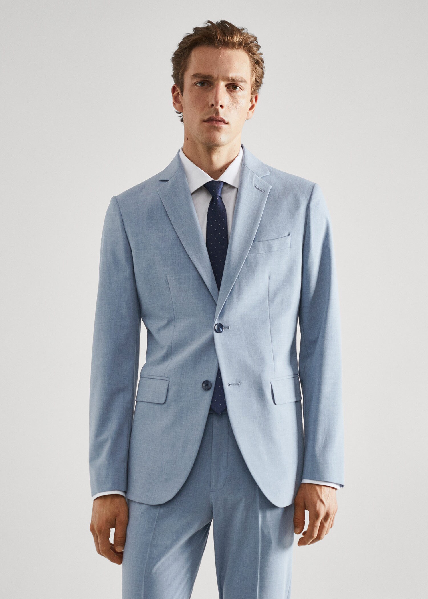 Linen Cotton Blend Men Blazer with Print Lining Blue - China Blazer and Suit  price | Made-in-China.com
