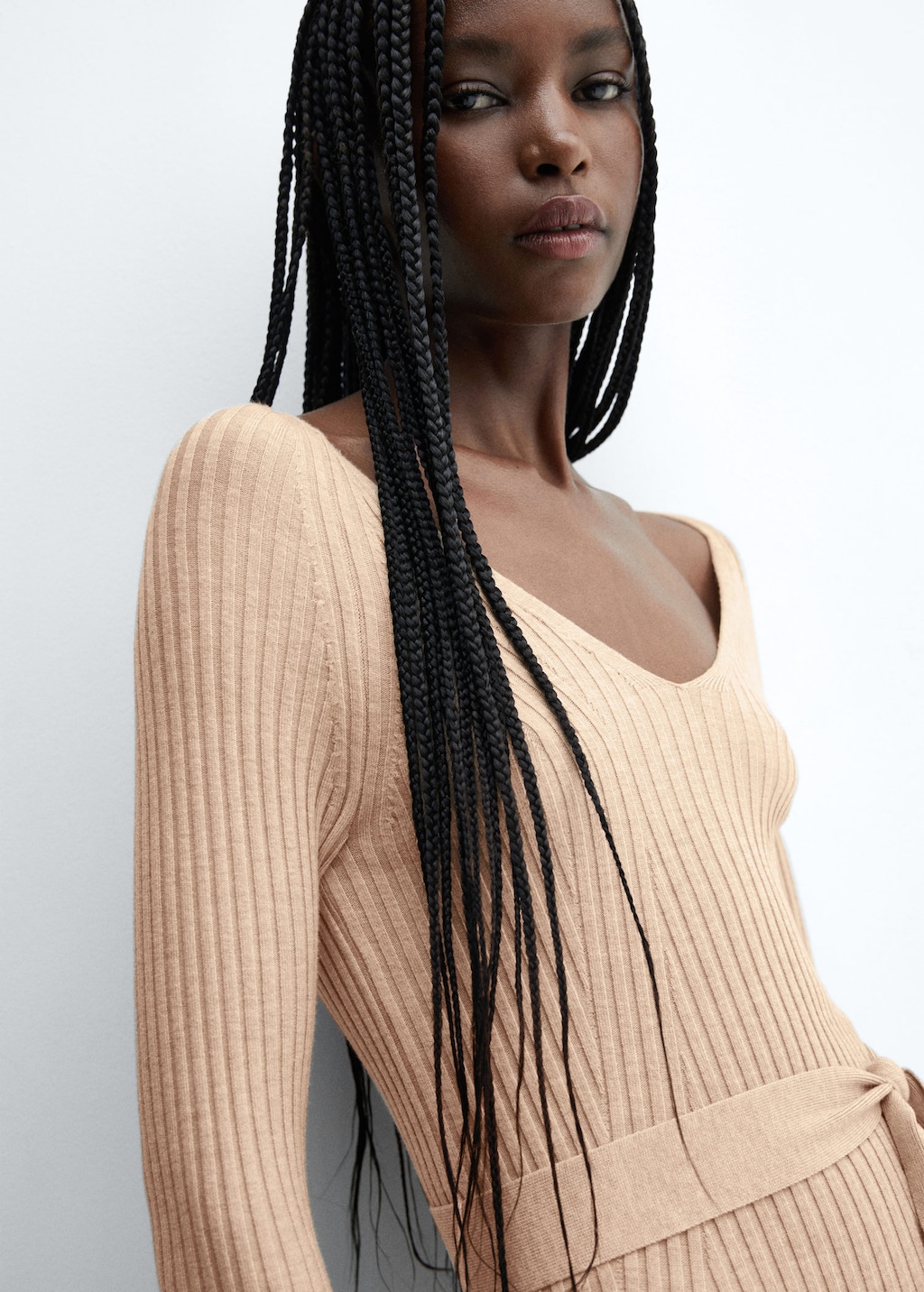 Mango belt hotsell midi dress