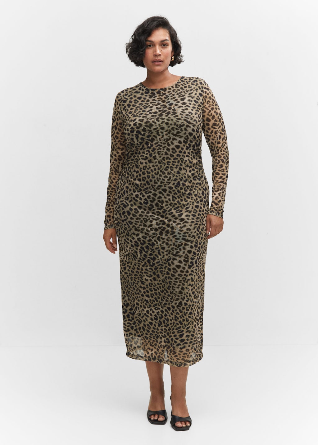 Trendy plus size shop dresses with sleeves