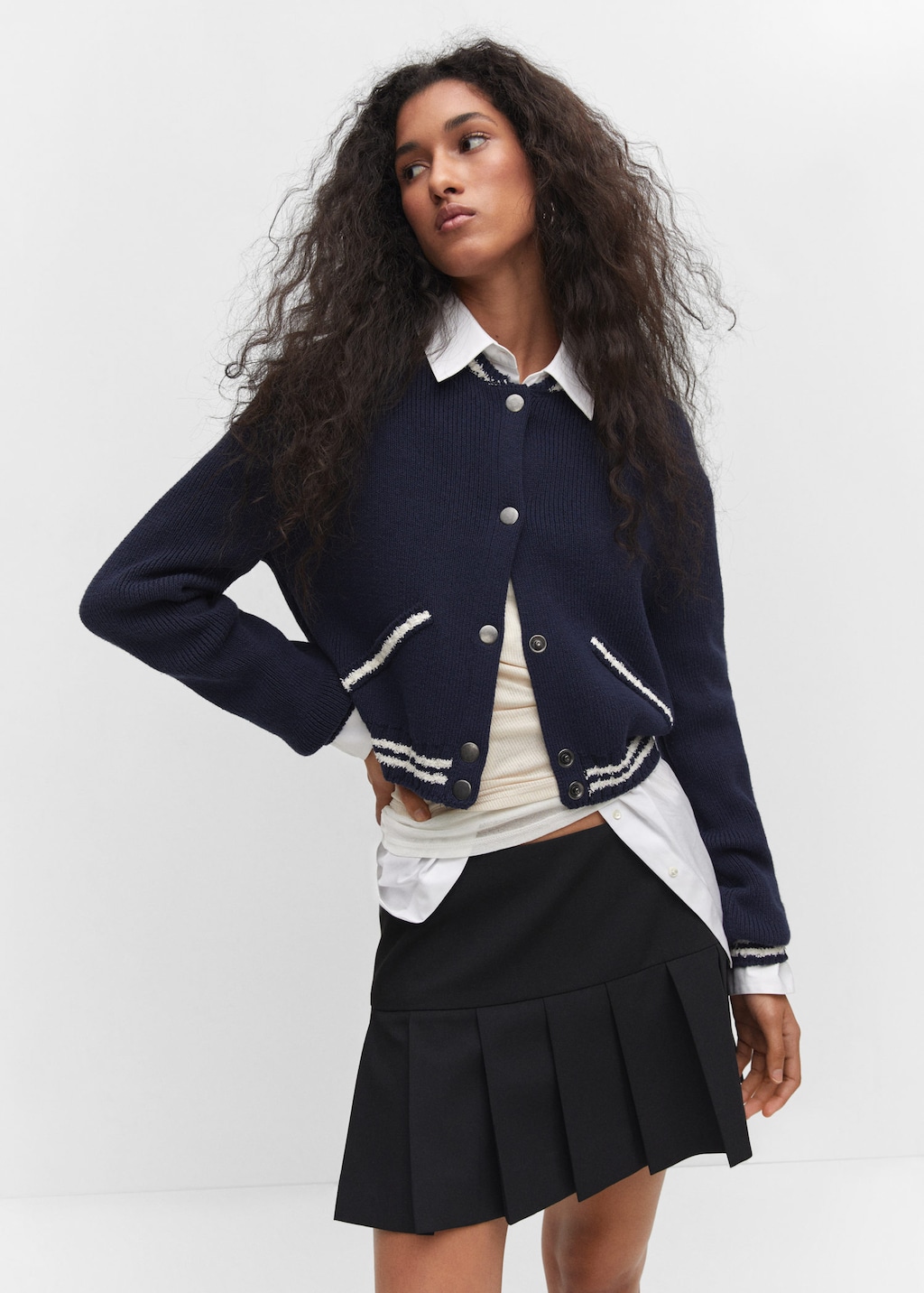 Varsity jacket deals mango