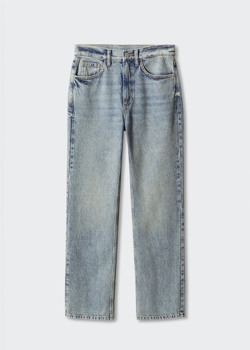 Mid-rise straight jeans | MANGO