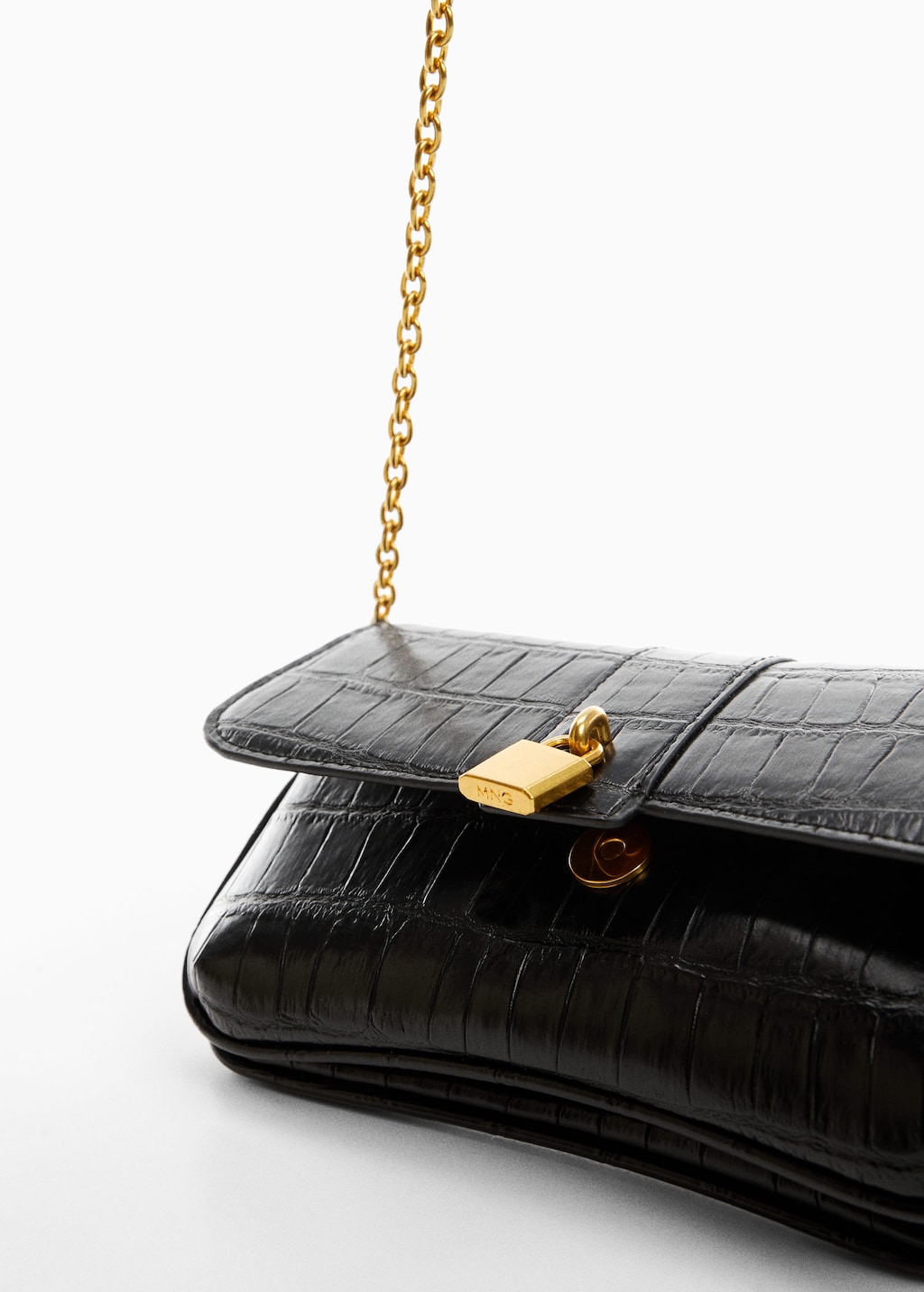 Mango mini online sac effet croco