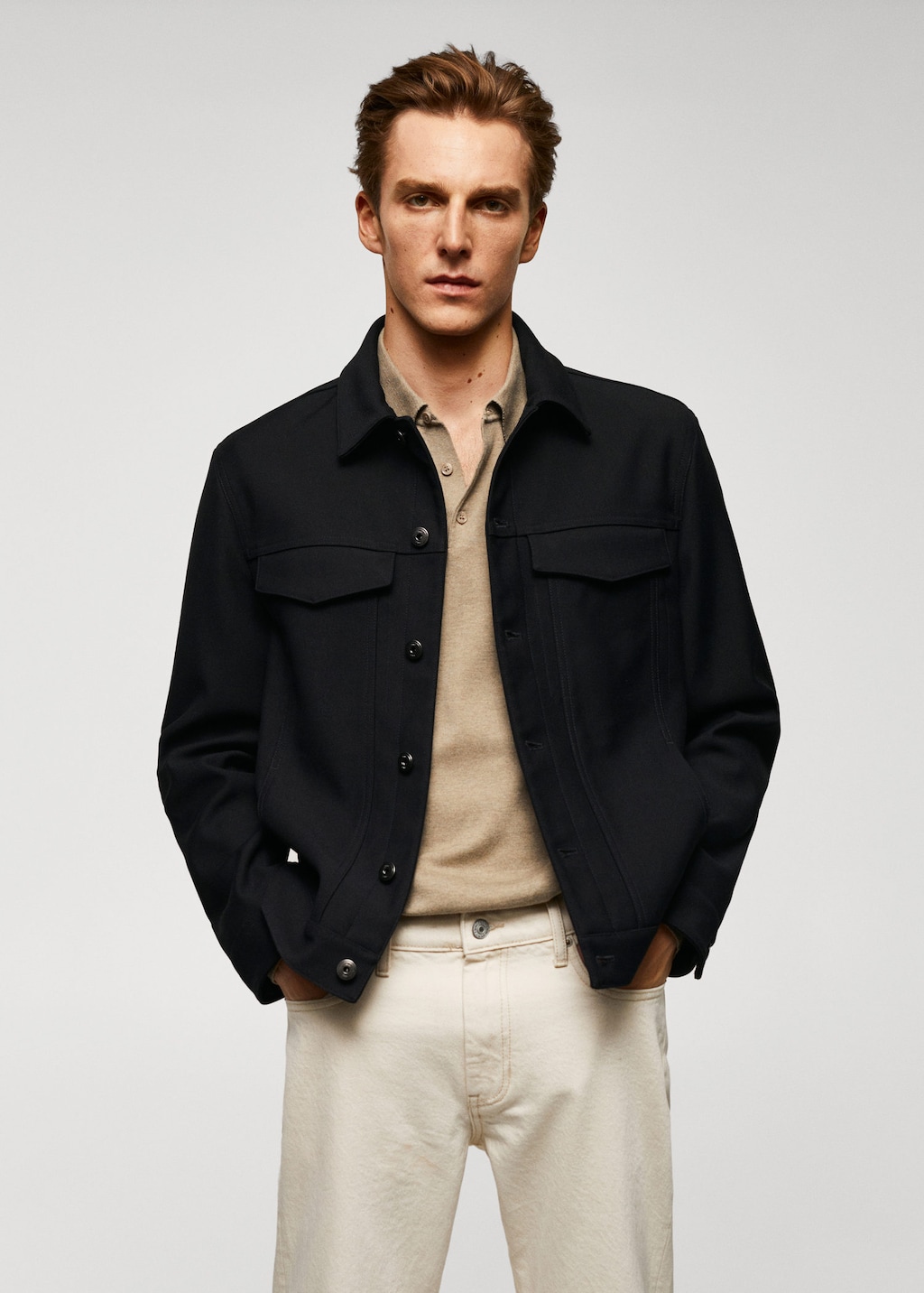 Twill jacket with pockets MANGO