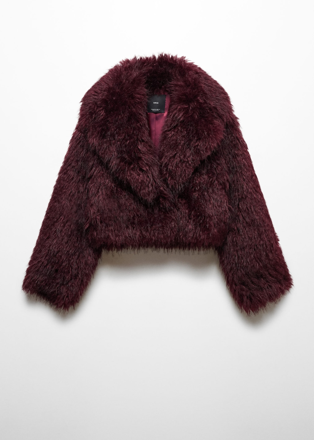 Short fur-effect jacket