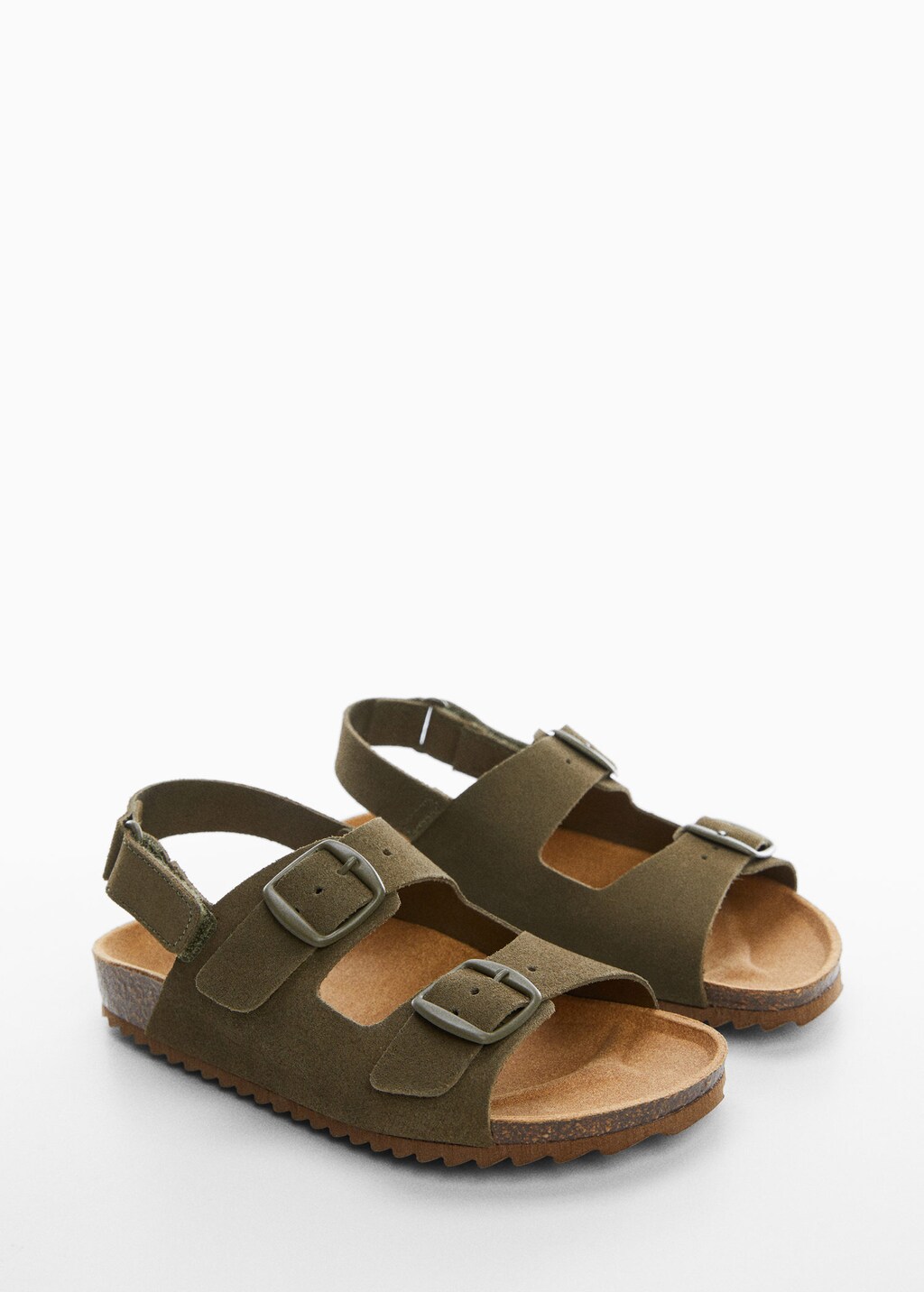 Mango buckle best sale leather sandals