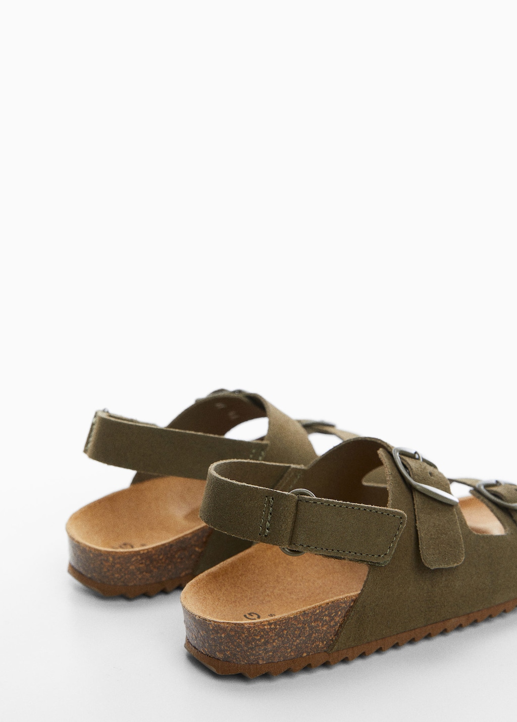 Buckle leather sandals MANGO
