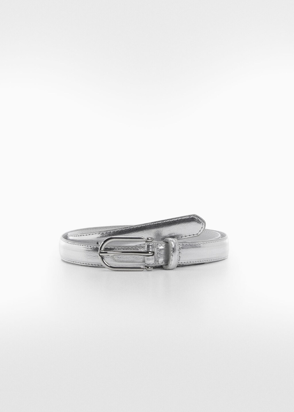 Slim silver best sale belt