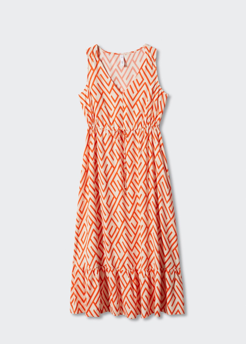 Mango bow soft outlet dress