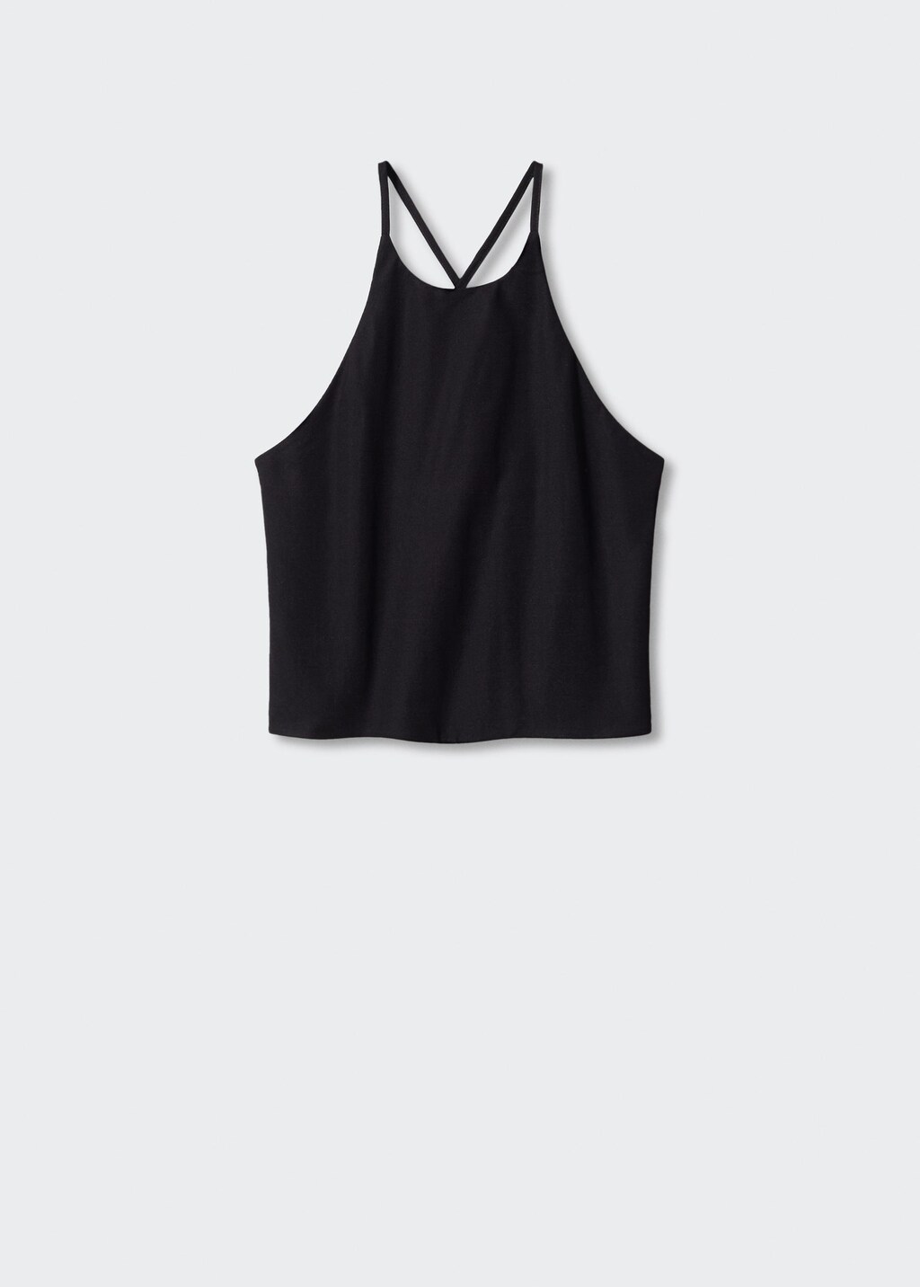Halter neck knitted top MANGO