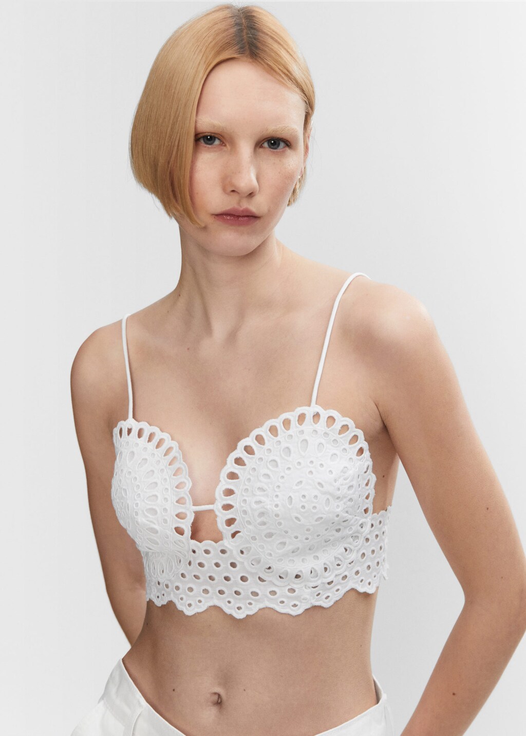 Knitted shop bra top