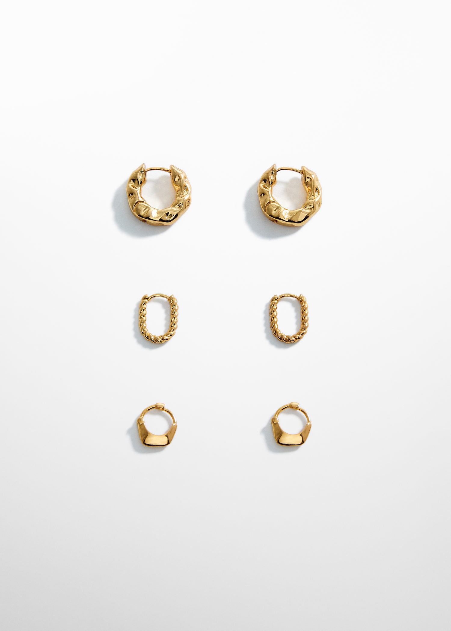 Set of hoop earrings | MANGO