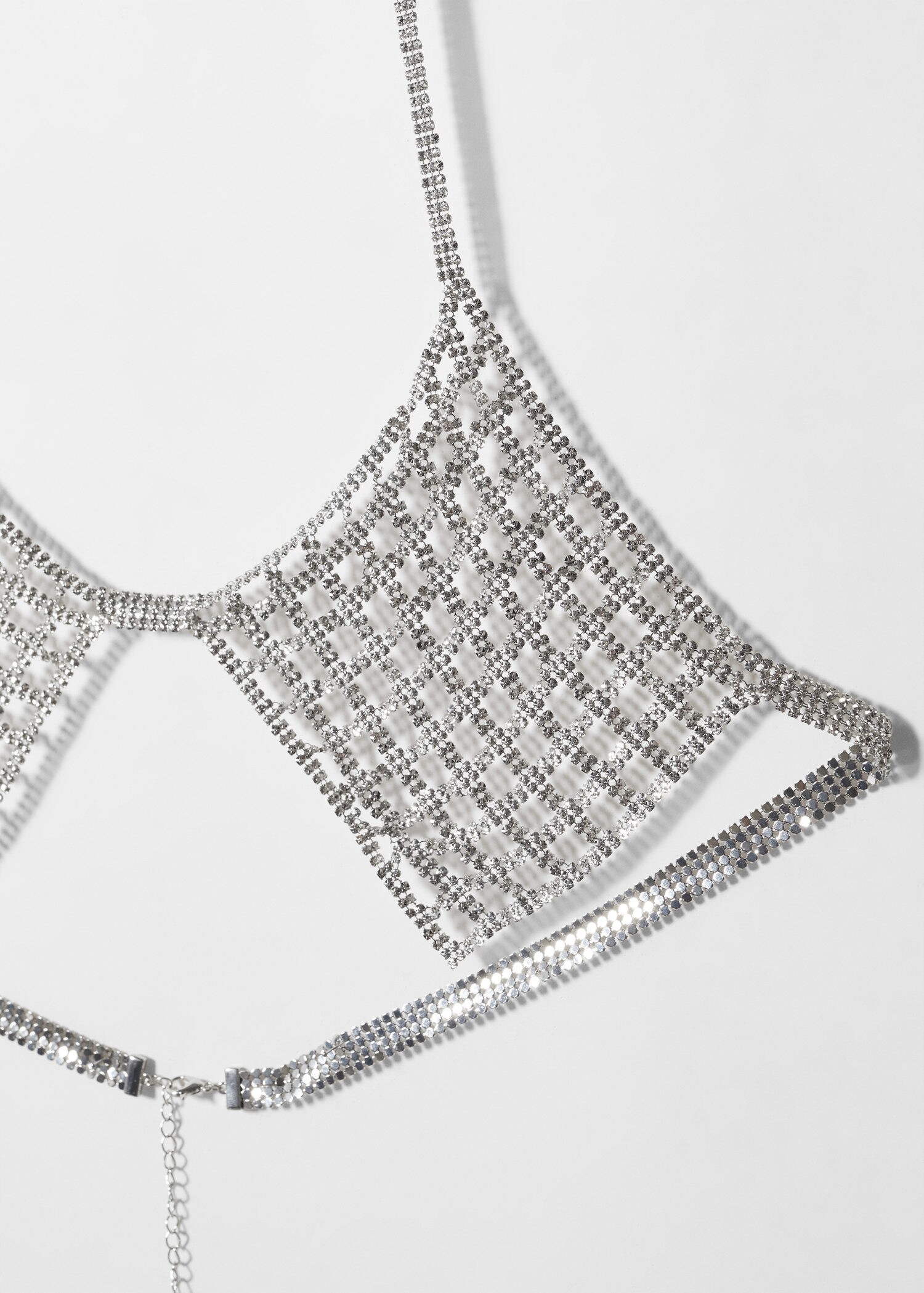 Metallic mesh bra - Woman