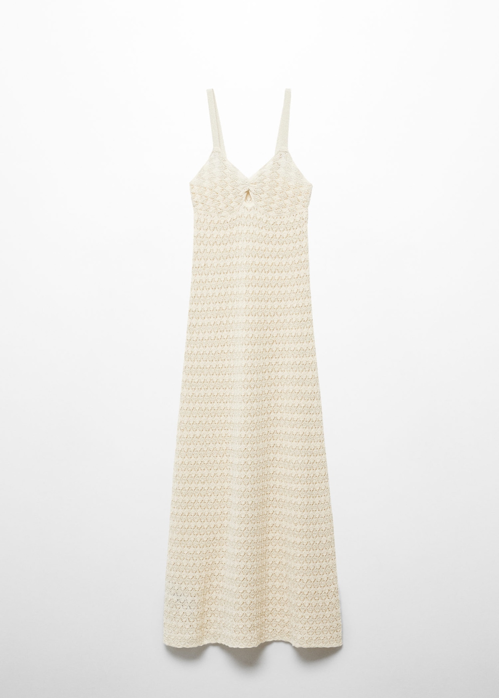 Robe longue crochet | MANGO