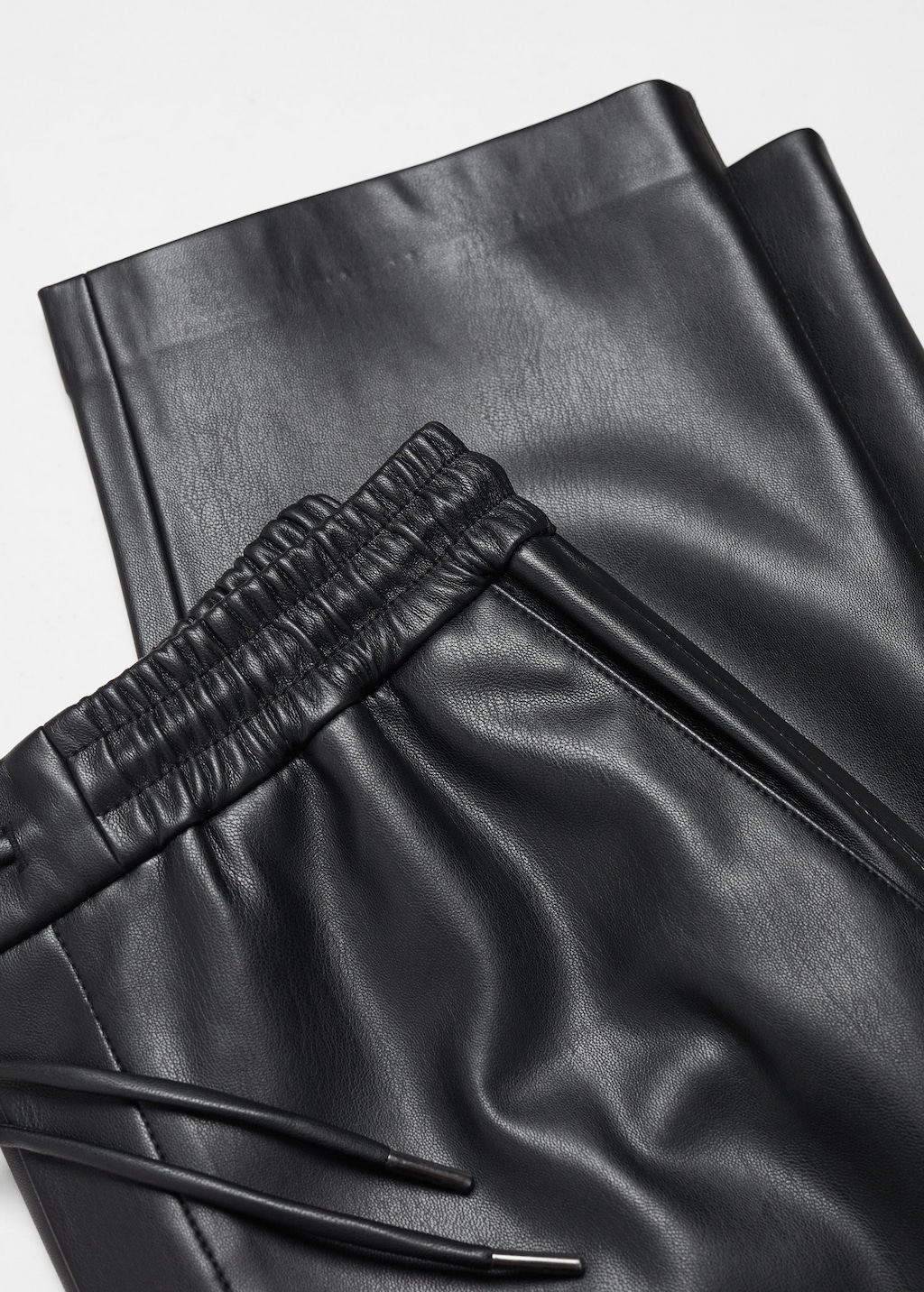 Zara leather look joggers new arrivals